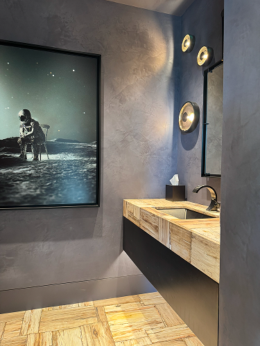 Interior Bath Color Matched & Treatments